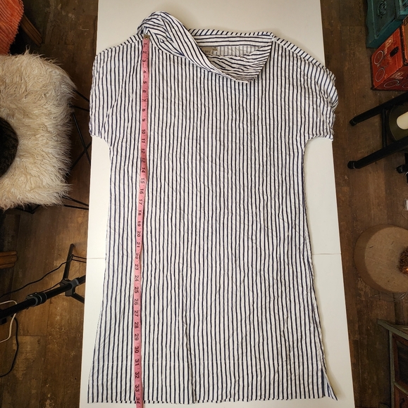 Finley Nautical Sailor Stripe Portrait Collar Spectator Dress Sz XS - Picture 12 of 13